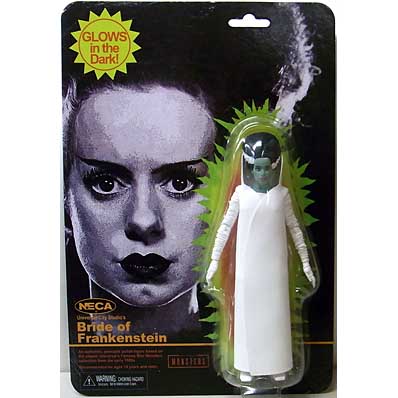 SDCC 2025 NECA UNIVERSAL MONSTERS 7インチスケールアクションフィギュア 90TH ANNIVERSARY GLOW IN THE DARK RETRO BRIDE OF FRANKENSTEIN