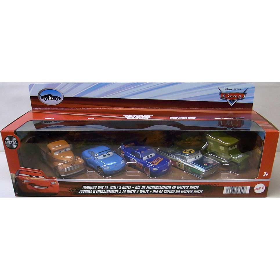 MATTEL CARS 2025 TRAINING DAY AT WILLY'S BUTTE 5PACK