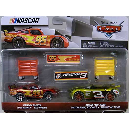 MATTEL CARS 2026 NASCAR 2PACK LIGHTNING McQUEEN & CARSTIN ACE DILLON