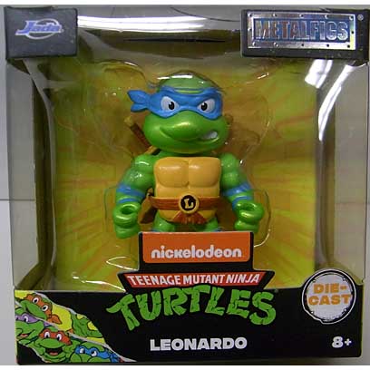 JADA TOYS METALSFIGS 2.5インチフィギュア TEENAGE MUTANT NINJA TURTLES LEONARDO KEYCHAIN