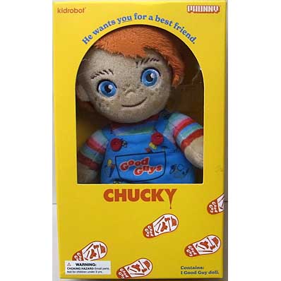 パッケージ破れ特価 KIDROBOT CHILD'S PLAY2 GOOD GUY CHUCKY STANDING PHUNNY PLUSH IN BOX