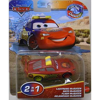 MATTEL CARS 2025 COLOR CHANGERS シングル LIGHTNING McQUEEN (RACE & RESCUE)