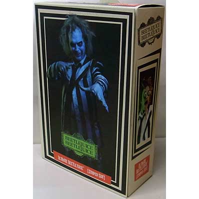 NECA BEETLEJUICE BEETLEJUICE 7インチアクションフィギュア ULTIMATE BEETLEJUICE (STRIPED SUIT)