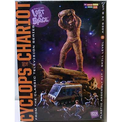 パッケージ傷み特価 ドール&ホビー 1/48 & 1/35スケール 宇宙家族ロビンソン 巨人の惑星 一つ目巨人サイクロプス&チャリオット 組み立て式プラモデル