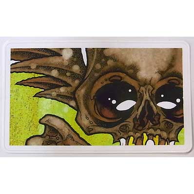 SKULLWING ONJ BROWN / YELLOW ステッカー