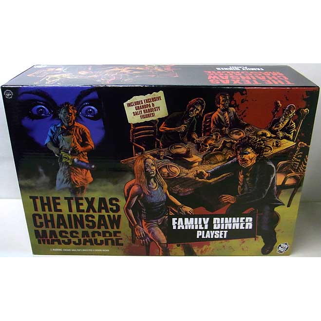 パッケージ傷み特価 TRICK OR TREAT STUDIOS THE TEXAS CHAINSAW MASSACRE (1974) 5インチフィギュア DINNER SCENE PLAYSET