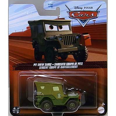 台紙傷み特価 MATTEL CARS 2025 シングル PIT CREW SARGE