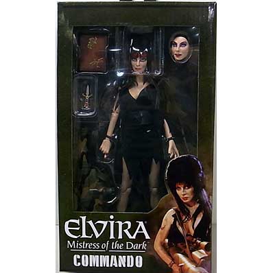 NECA ELVIRA: MISTRESS OF THE DARK 8インチドール ELVIRA (COMMANDO)