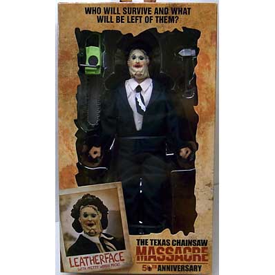 NECA THE TEXAS CHAINSAW MASSACRE 50TH ANNIVERSARY 8インチアクションドール LEATHERFACE WITH PRETTY WOMAN MASK