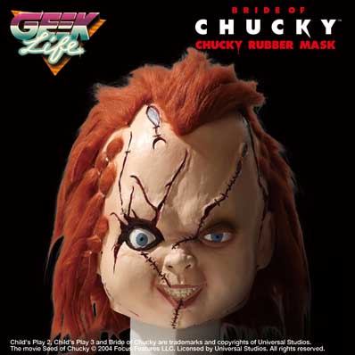 GEEK LIFE (Nauts Inc.) BRIDE OF CHUCKY CHUCKY RUBBER MASK