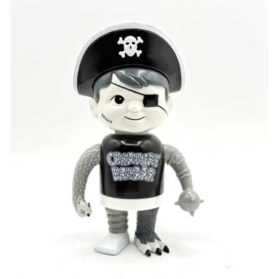 CREATURE BAZAAR ソフビ CREATURE KID モノクロ Ver.