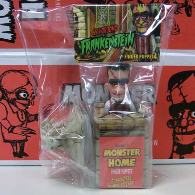 AMIGO TOYZ MONSTER HOME FINGER PUPPETS GARGOYLE MAUSOLEUM SET FRANKENSTEIN MAYORDOMO [FLESH COLOR]