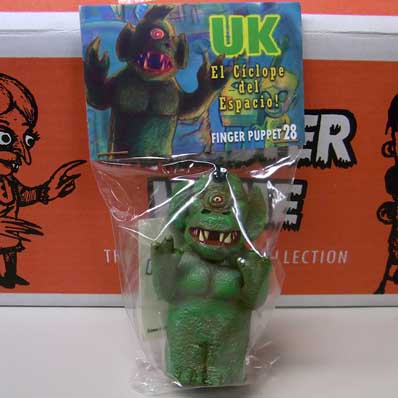 AMIGO TOYZ MONSTER HOME FINGER PUPPETS SIZE MONOCOLOR VINYL FIGURE SERIES 5 CICLOPE ESPACIAL [COLOR]