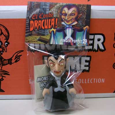 AMIGO TOYZ MONSTER HOME FINGER PUPPETS SIZE MONOCOLOR VINYL FIGURE SERIES 5 CONDE DRACULA [COLOR]